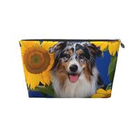 Pastore australiano, Borsa da toilette Borsa per trucco Borsa per cosmetici Borsa da toilette da viaggio portatile