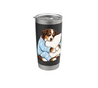 Pastore australiano che dorme in pigiama carino cane che dorme Bicchiere termico in acciaio inox doppia parete