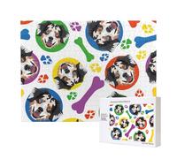 Pastore australiano colorato e giocoso,Puzzle in legno da 500 pezzi, gioco di famiglia, puzzle per adulti e adolescenti, decorazioni per la casa
