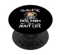 Pastore australiano dondolo il cane mamma e zia vita PopSockets PopGrip Adesivo
