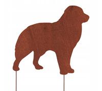 PASTORE AUSTRALIANO FIGURA CORTEN GIARDINO DECORAZIONE REGALO CANE