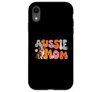 Pastore australiano Red Tri Groovy mamma australiana Custodia per iPhone XR