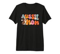 Pastore Australiano Red Tri Groovy Mamma Australiana Maglietta Premium