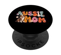 Pastore australiano Red Tri Groovy mamma australiana PopSockets PopGrip Adesivo
