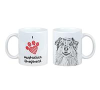 Pastore Australiano tazza con cane Ti amo Art-Dog