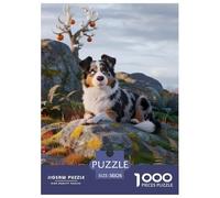 pastore australiano1000Pezzi Puzzle ClassiciCane Adatto Per Uomini E Donne, Puzzle Animali, Gioco Colorato Famigliare38x26cm/1000pcs