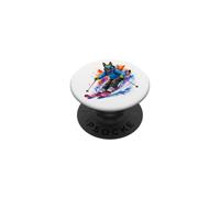 Pastore belga Malinois Cane Sci Acquerello Splash Art PopSockets PopGrip Adesivo
