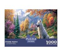 Pastore biancoPuzzle Impossible 1000Pcs Mountain Village Decorazione Per La Casa. Rilassamento E Intelligence Per Adulti E Ragazzi Da 14 Anni 38x26cm/1000pcs