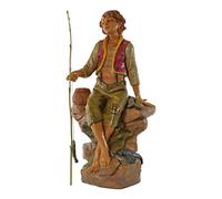 Pastore cm.30 T/Legno pescatore seduto Fontanini art.56