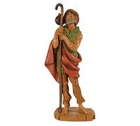 PASTORE CON BORRACCIA 19CM IN RESINA FONTANINI STATUINA PRESEPE