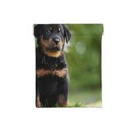Pastore francese Beauceron Cucciolo nero carino, Spremere il portafoglio superiore da donna Borsa portaoggetti Piccola portamonete Portamonete