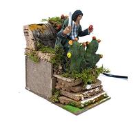 Pastore per Presepe in Movimento con Fichi d'india