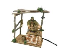 Pastore per Presepe in Movimento Il Cestaio Statuina Terracotta 10 cm