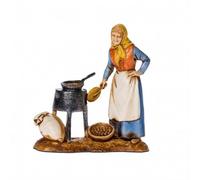 Pastore statuina Castagnara 8 cm di plastica Moranduzzo per presepe