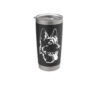 Pastore tedesco amante dei cani regalo papà mamma uomo donna bambini Bicchiere termico in acciaio inox doppia parete