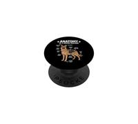Pastore Tedesco Anatomia Divertente Proprietario Cane Ragazzi Ragazze Bambini PopSockets PopGrip Adesivo