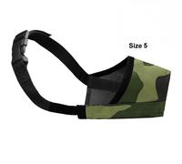 Pastore Tedesco Cane Museruola Esercito Mimetico Formazione Anti Morso Barking