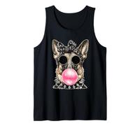 Pastore Tedesco con Occhiali da Sole Punk Animal Bubblegum Gothic Canotta