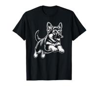 Pastore Tedesco Cucciolo di Cane GSD Germ GShep Shep Sheppy Graphic Maglietta