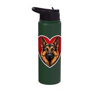 Pastore Tedesco Cuore Carino GSD Stainless Steel Insulated Water Bottle
