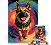 Pastore tedesco Galaxy puzzle 1000 pezzi per adulti Aiuta il cervello ad allenare i giocattoli che creano dipendenza per coltivare la pazienza Regalo divertente 38x26cm