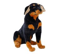 Pastore tedesco in peluche - Statuetta di peluche grande animale in design realistico cane materiale di alta qualità | Per la decorazione della camera da letto, decorazione del divano, ragazzi e