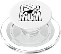 Pastore Tedesco Mamma Cuore Silhouette GSD Dog Lover PopSockets PopGrip per MagSafe