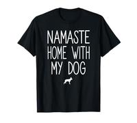 Pastore Tedesco Namaste Home with My Dog Yoga Meditazione Maglietta