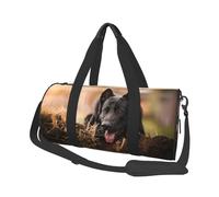 Pastore tedesco nero Prato Bokeh tedesco, Borsone da viaggio di grande capacità Borsa rotonda Borsa da viaggio sportiva Borsa da viaggio Borsa da fitness