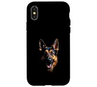 Pastore Tedesco Nero Viso Pastore Tedesco Custodia per iPhone X/XS