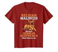Pastore Tedesco Proprietario del Cane Pastore Belga Malinois Maglietta, Bambini, Mirtillo Rosso, 4 Anni