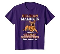 Pastore Tedesco Proprietario del Cane Pastore Belga Malinois Maglietta, Bambini, Viola, 4 Anni