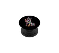 Pastore Tedesco Tie Dye Rana segno della pace Cani Pastore Tedesco PopSockets PopGrip Adesivo