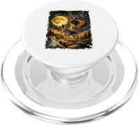 Pastore Tedesco Ululando Alla Luna Divertente Notte PopSockets PopGrip per MagSafe