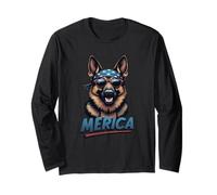 Pastore Tedesco Vintage 4 Luglio Merica Maglia a Manica
