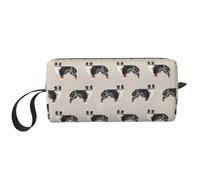 Pastori australiani carini, Borsa per il trucco Borsa per cosmetici Borsa da toilette da viaggio portatile Borsa per trucco Organizer