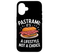 Pastrami On Rye New York Deli Classic Savory Treat Custodia per iPhone 16