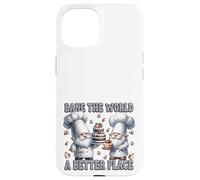 Pastry Chef Dad Gnomes Graphic Bake The World A Better Place Custodia per iPhone 15