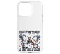 Pastry Chef Dad Gnomes Graphic Bake The World A Better Place Custodia per iPhone 15 Pro Max