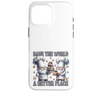 Pastry Chef Dad Gnomes Graphic Bake The World A Better Place Custodia per iPhone 16 Pro Max
