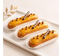 Pastry Chef's Boutique Paper Long Oval Eclair Candy Bicchieri - 200 pz - Bianco