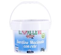 Pastura ELLEVI Sardine Macinate con Rete Pronta all’Uso - Ideale per Orate, spigole, saraghi, sugarelli, cefali, Pesci di Fondo (5 kg)