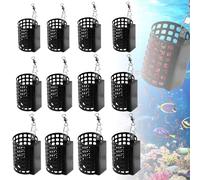 Pasturatore Pesca In Metallo, 12 Pezzi Feeder Pesca, Con Pesi E Girelle Pasturatore Pesca Feeder, Cestino Per Esche Feeder Per La Pesca, Per Gabbia, Per Esche,10g 20g 30g 40g 50g 60g, Senza Piombo