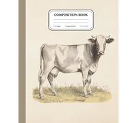 Pasture Gentle Giant Notebook | College Ruled Composition Journal | Vintage Dairy Cow Illustration | Farm Life Writing Book: A peaceful place for notes, sketches, and everyday thoughts