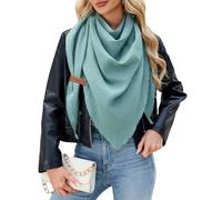 PASUDA Sciarpa Donna Sciarpa Triangolare Autunno Invernale Morbido Leggero Foulard Calda Donna Elegante Classica Grande Sciarpa Triangolo Cotone Multifunzione Stole Scialle (Blu Lago, One Size)