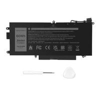 PASUKTER K5XWW Batteria compatibile con Dell Latitude 5289 E5289 7389 serie 2 in 1, serie 7390 2 in 1, ricambio per notebook serie L3180 per 71TG4 071TG4 K5XWW X49C1 0X49C1 [7,6 V 60 Wh]