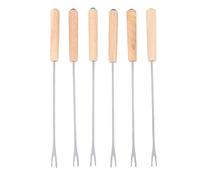 Pasyauer di cioccolato in acciaio , con manico in legno di quercia, resistente al , spiedini Marshmallow, 9,5