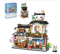 Pasyru Modellino di architettura modulare casa modello giapponese, serie Street View, 789 pezzi Giappone Izakaya Kit di costruzione per modellismo, fai da te architettura per bambini adulti (1232)