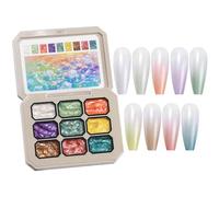 Pat Gel per Unghie Strumenti Per Manicure Solidi E A Lunga Durata | Gel Per Design Unghie A Pattinatura E Pittura Per Donna Ragazza Serata a Casa Appuntamento Matrimonio San
