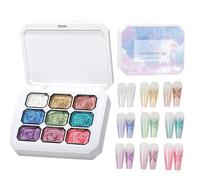 Pat Gel - Pigmento Intenso Con Gradiente Di 9 Colori A Lunga Durata,Gel per Pittura Pat - Per Salone, Casa, Viaggio, Studio, Matrimonio, Vacanze, Laurea, Appuntamento E Feste